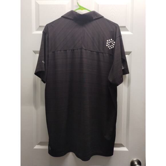 PUMA Men's Size XL Bud Light Platinum Black Short Sleeve Golf Polo Shirt - Picture 2 of 9